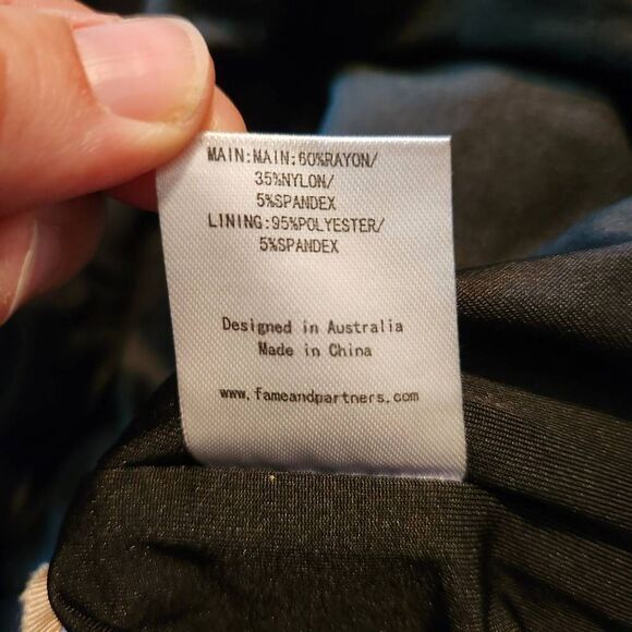 Fame And Partners Firefly Cutout Off Shoulder Dress - Picture 9 of 11